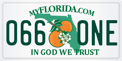 FL license plate 0660NE