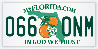 FL license plate 0660NM