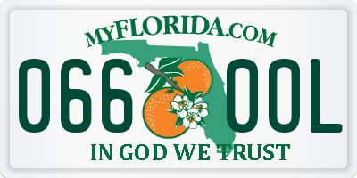 FL license plate 0660OL