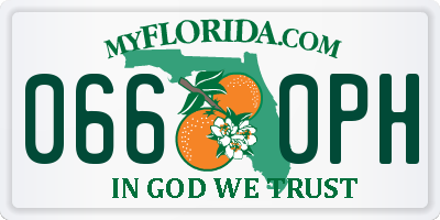 FL license plate 0660PH