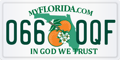 FL license plate 0660QF