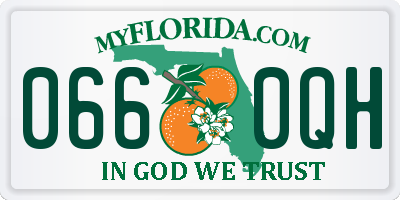 FL license plate 0660QH