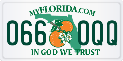 FL license plate 0660QQ
