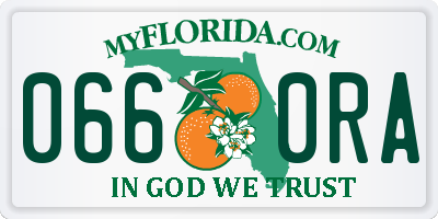 FL license plate 0660RA