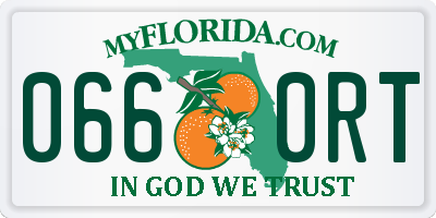 FL license plate 0660RT