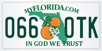 FL license plate 0660TK