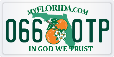 FL license plate 0660TP