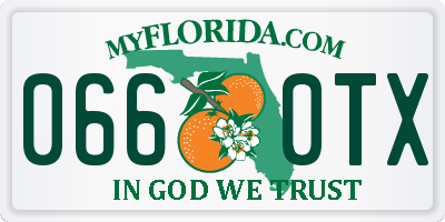 FL license plate 0660TX