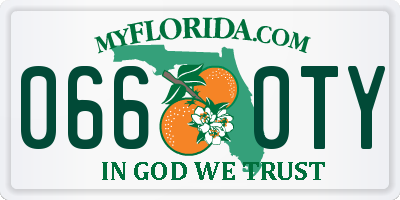 FL license plate 0660TY