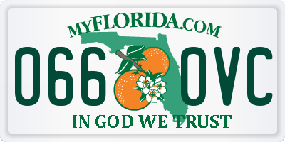 FL license plate 0660VC