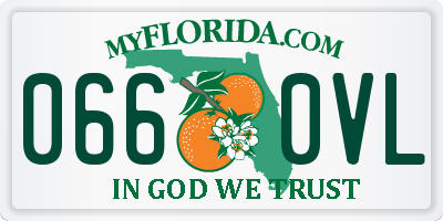 FL license plate 0660VL