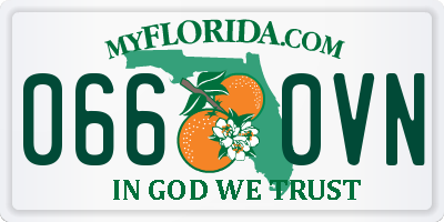 FL license plate 0660VN