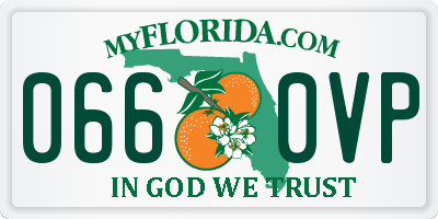 FL license plate 0660VP