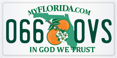 FL license plate 0660VS