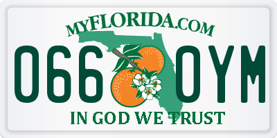 FL license plate 0660YM