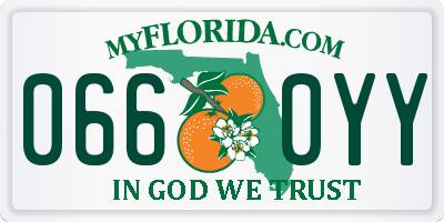FL license plate 0660YY