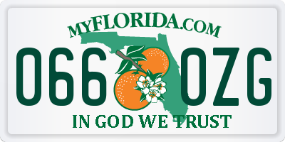 FL license plate 0660ZG