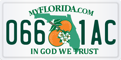 FL license plate 0661AC