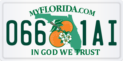 FL license plate 0661AI