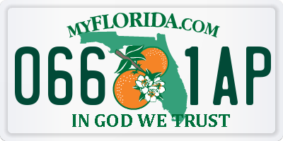 FL license plate 0661AP