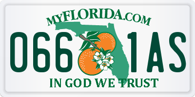 FL license plate 0661AS