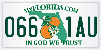 FL license plate 0661AU