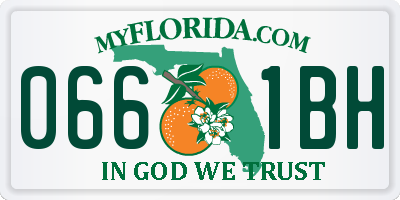 FL license plate 0661BH