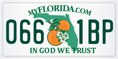 FL license plate 0661BP