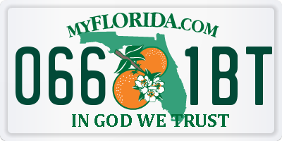 FL license plate 0661BT