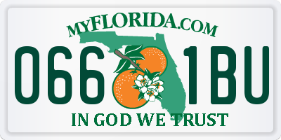 FL license plate 0661BU