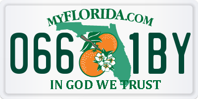 FL license plate 0661BY