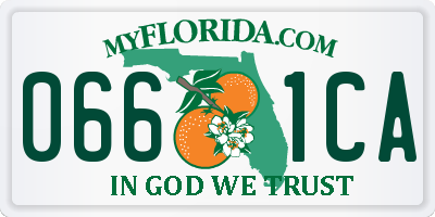 FL license plate 0661CA