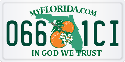 FL license plate 0661CI