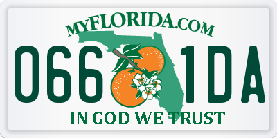 FL license plate 0661DA