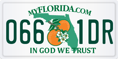 FL license plate 0661DR