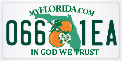 FL license plate 0661EA