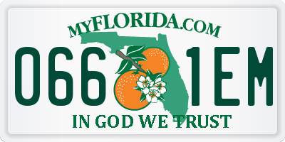 FL license plate 0661EM