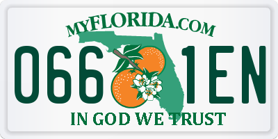 FL license plate 0661EN