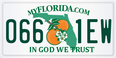 FL license plate 0661EW