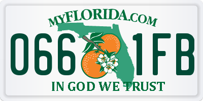 FL license plate 0661FB