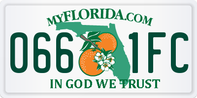 FL license plate 0661FC