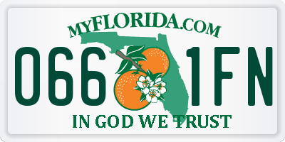 FL license plate 0661FN