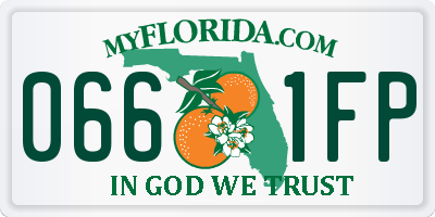 FL license plate 0661FP
