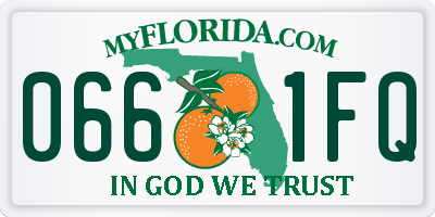FL license plate 0661FQ