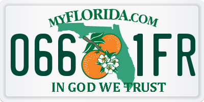 FL license plate 0661FR