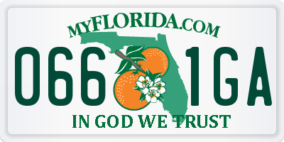 FL license plate 0661GA