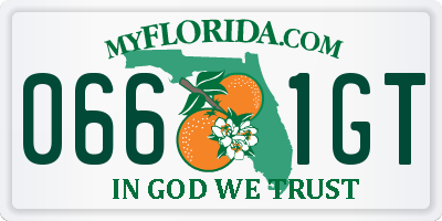 FL license plate 0661GT