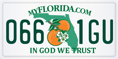 FL license plate 0661GU