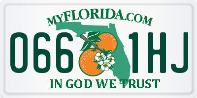 FL license plate 0661HJ