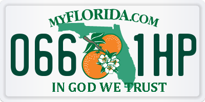 FL license plate 0661HP